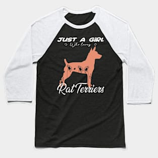 Terrier Tales Rat Terriers Story Poster Baseball T-Shirt